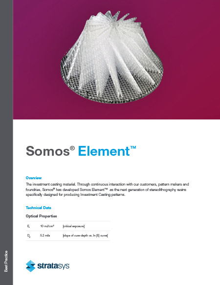 Somos Element Material Guide Stratasys Stereolithography | NEO Printer Materials