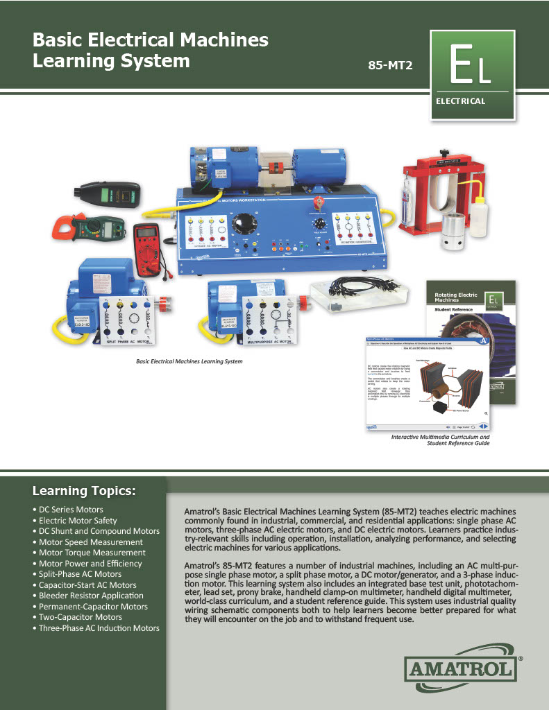 Basic Electrical Machines Learning System