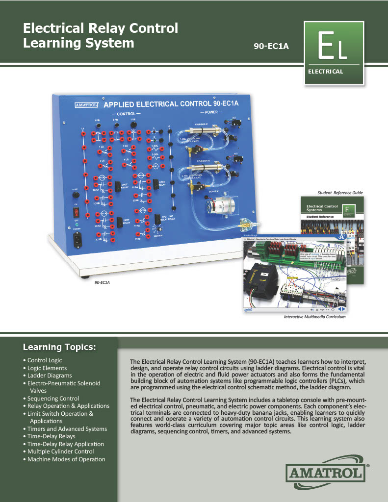 Amatrol Electrical Relay Control Trainer 90-EC1A