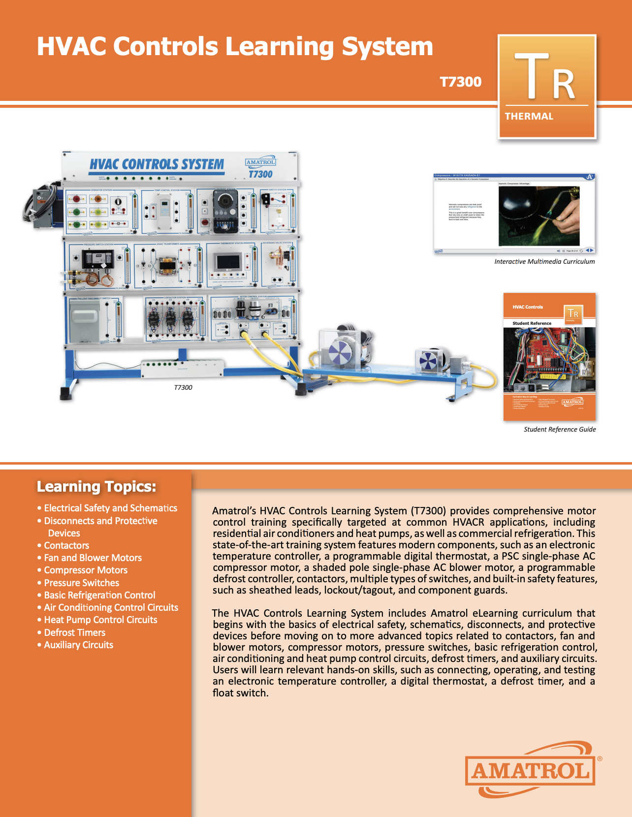Amatrol T7300 HVAC Controls Learning System Brochure Cover of the Amatrol T7300 HVAC Controls Learning System brochure