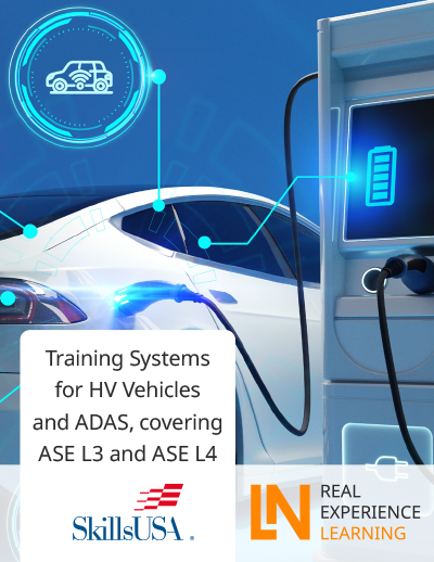 Automotive high-voltage vehicle and ADAS training system for ASE L3 and L4 technician education