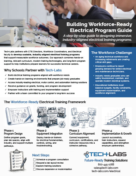 Download our Electrical Training Program Guide First page of the Electrical Training Program Guide
