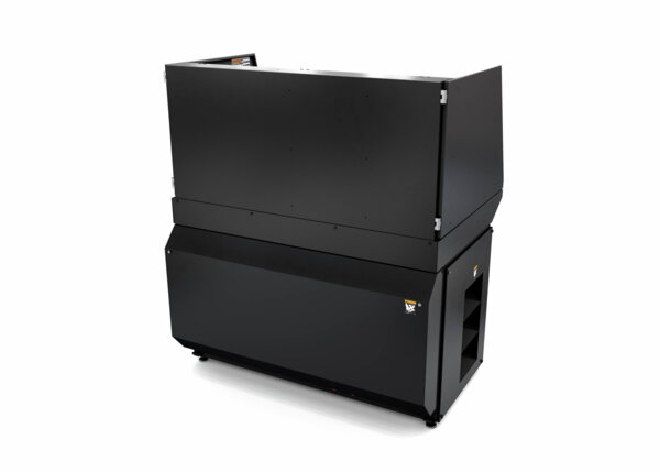 Welding training station with fume extraction for student safety Three-Stage Spark Arrestor System