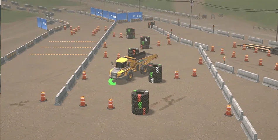 Articulated Dump Truck Simulator Training Pack Slalom CM Labs Articulated Dump Truck Simulator Training Pack