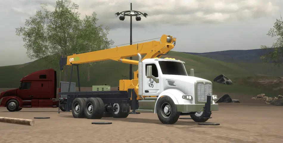 Virtual Training Solution for Boom Truck Operators CM Labs Intellia Boom Truck Simulator