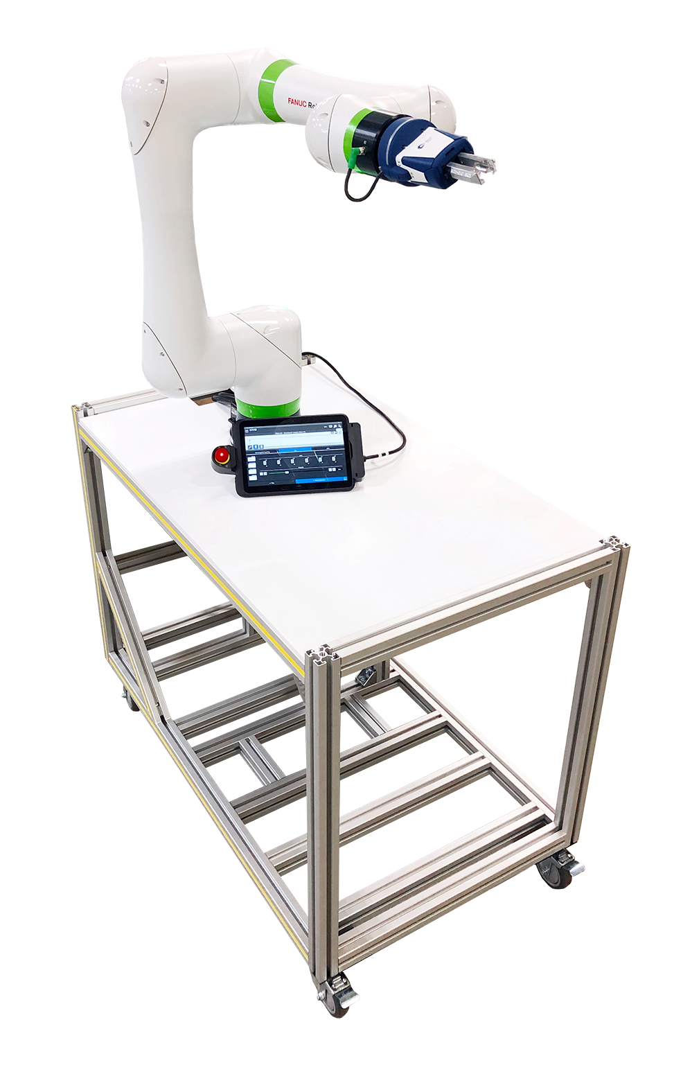 Safe, Mobile Cobot Training FANUC CRX-5 Fenceless Cart