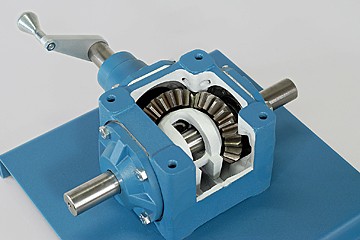 Right Angle Straight Bevel Gear Reducer Cutaway