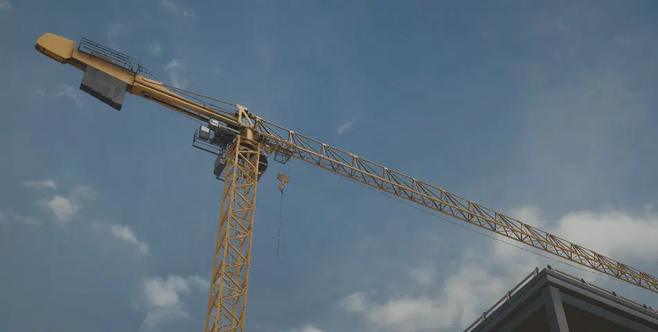 Flat Top Tower Crane Simulator - Equipment Close Up CM Labs Intellia Flat-Top Tower Crane Simulator