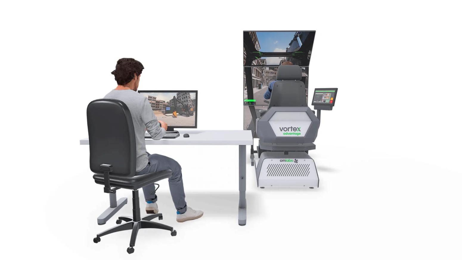 Intellia Drone View provides unique vantage points for virtual training.  Intellia Drone View from CM Labs