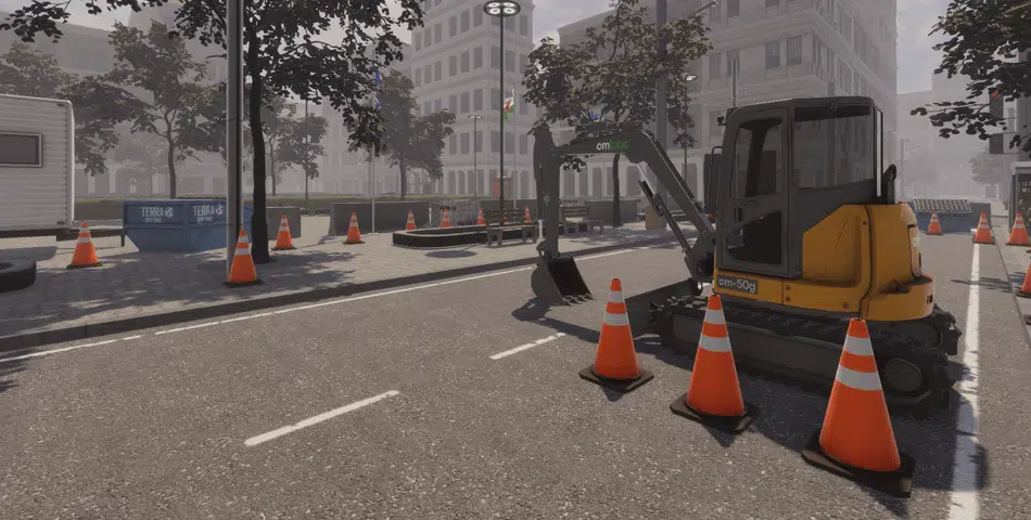 CM Labs Intellia Mini Excavator Simulator Virtual Training Solution for Mini Excavator Operators