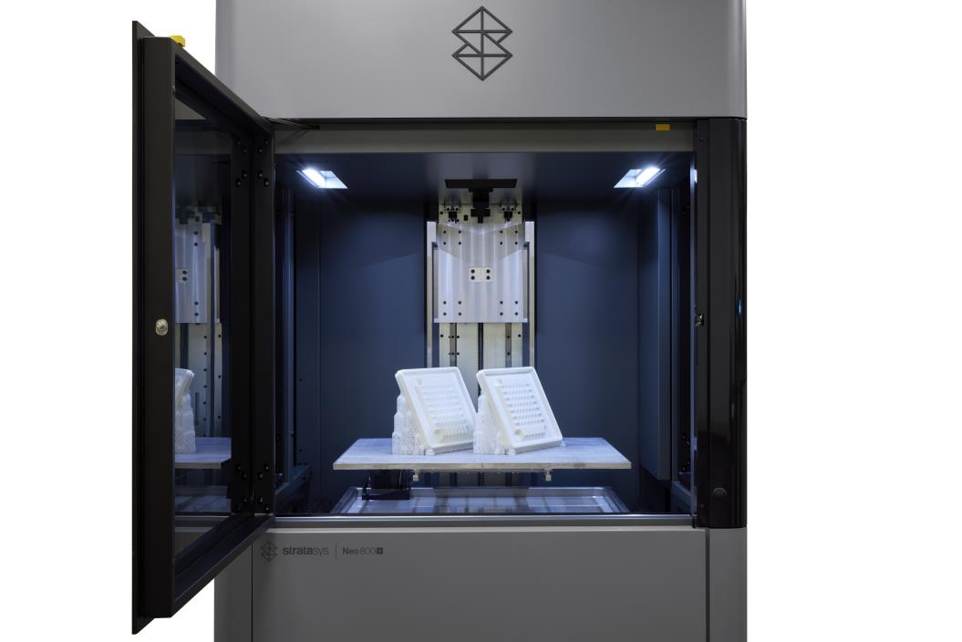 Large-Format SLA Printing with the Stratasys Neo800+ Large SLA part produced on the Stratasys Neo800+ 3D printer