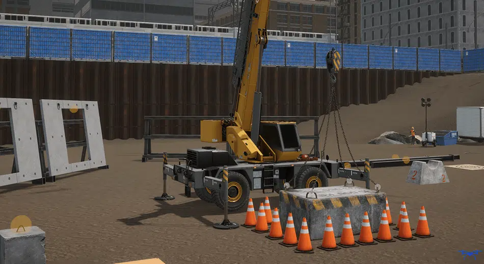 Rough Terrain Crane Simulator Training | Big Load Lifting Exercise Rough Terrain Crane Simulator Training from CM Labs