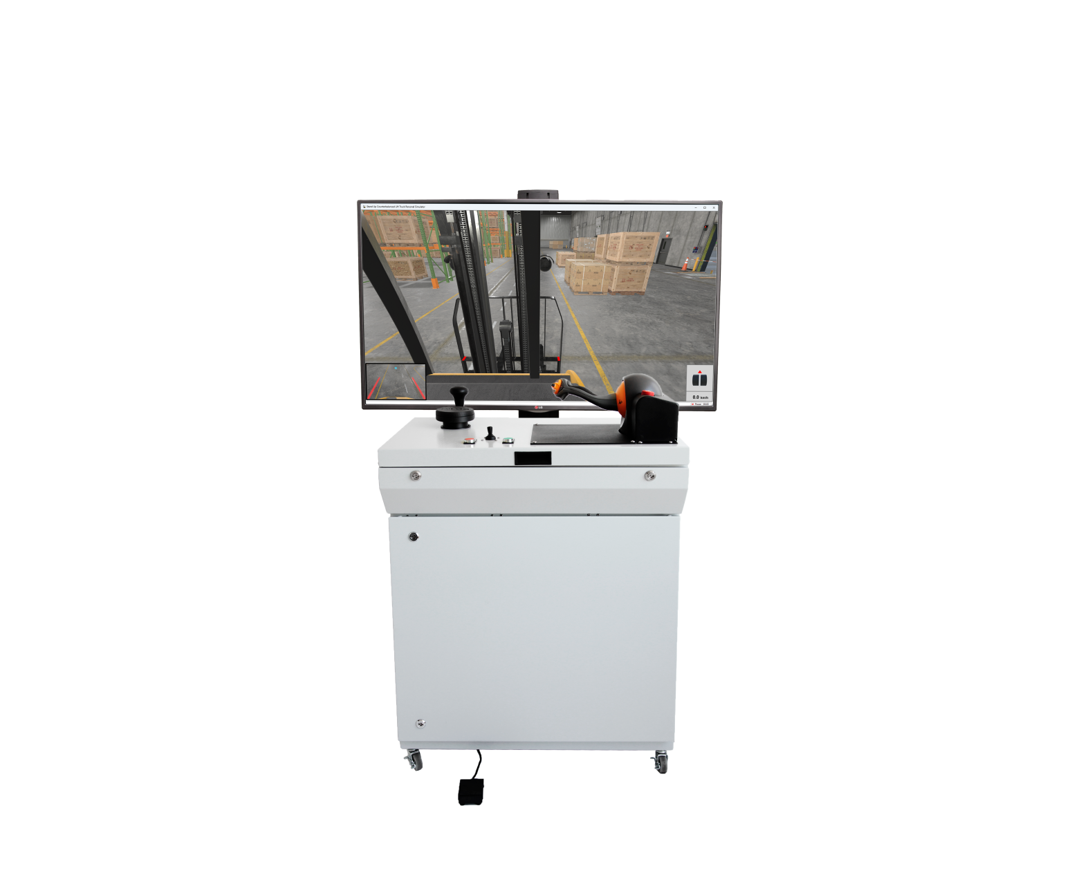 Industrial Controls with One Display Industrial Trainer Demonstrating Simlog Controls