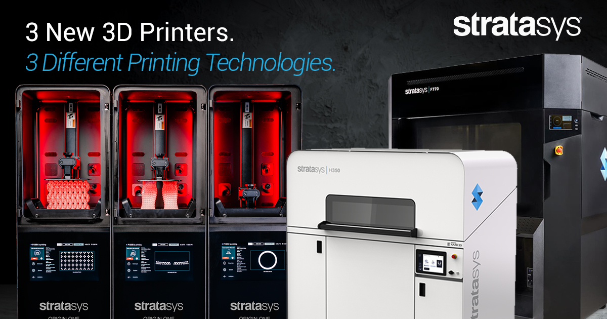 Stratasys Launches Three New 3D Printers - 3NewStratasysPrinters Soc