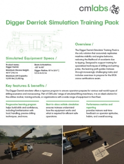 CM Labs Digger Derrick Simulators