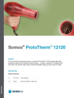 Stereolithography Materials Somos ProtoTherm™ 12120