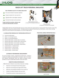 Reach Truck Personal Simulator