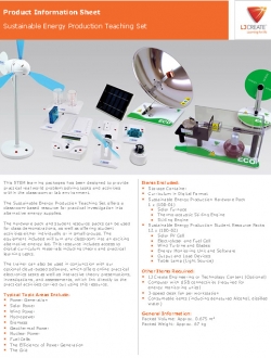 Sustainable Energy Production Teaching Set from LJ Create