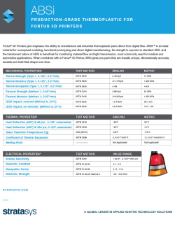 ABSi-P500 Material Data Sheet FDM Materials | ABSi-P500