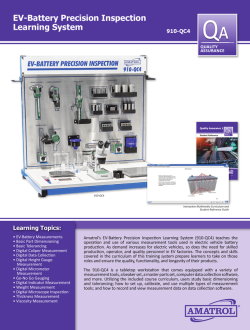 Amatrol 910-QC4 EV-Battery Precision Inspection Training System Amatrol 910-QC4 EV-Battery Precision Inspection Learning System