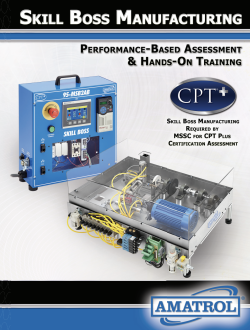 Amatrol Skill Boss Manufacturing system for MSSC CPT+ hands-on training and certification