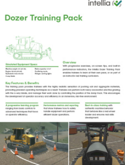 Realistic Dozer Training Simulation for Excavation and Grading