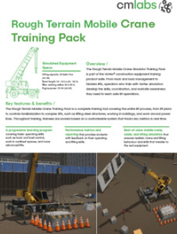 Mobile Crane Simulator | Rough Terrain Training with CM Labs Mobile Crane Simulation for Realistic Rough Terrain Operator Training