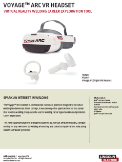 Voyage™ Arc VR Welding Headset Brochure Cover