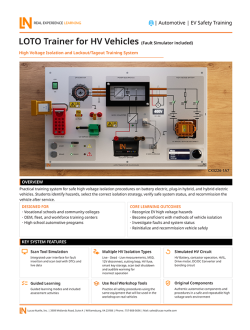 Lucas-Nuelle CX3226-1A7 LOTO Trainer for HV Vehicles Datasheet Cover Lucas-Nuelle CX3226-1A7 LOTO Trainer for HV vehicles with simulated high-voltage automotive components