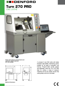 Compact 2-axis CNC lathe for Education