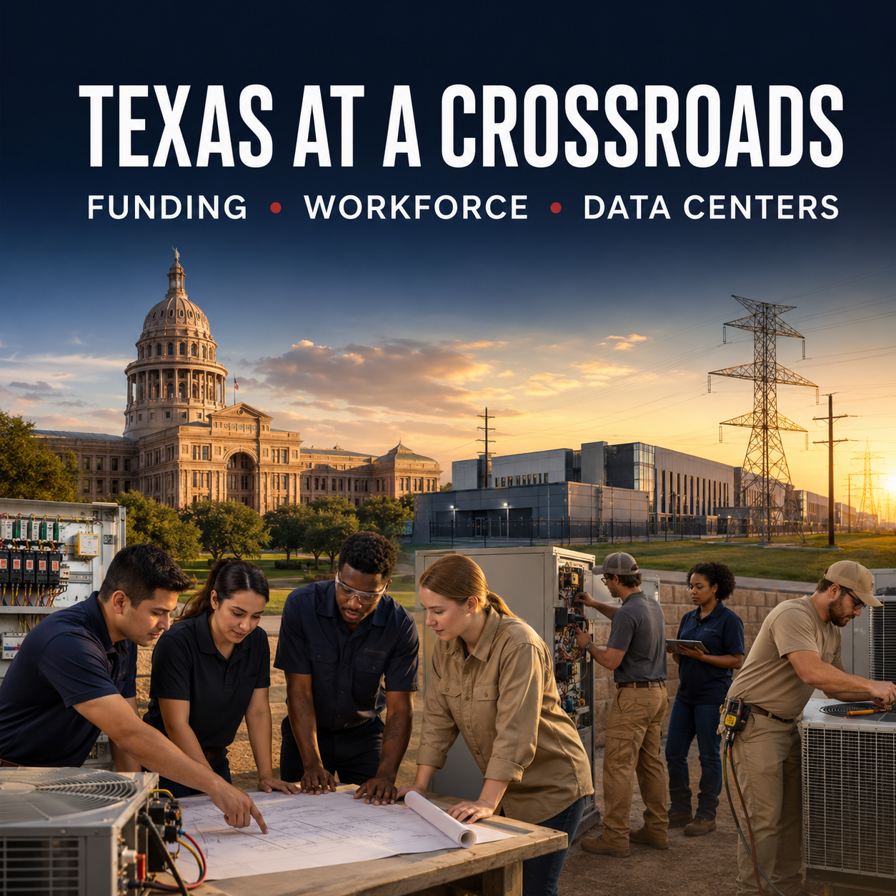 Funding, Skilled Labor, and Data Centers: Pressures Facing Texas in 2027 Texas at a Crossroads: Funding, Workforce and Data Centers